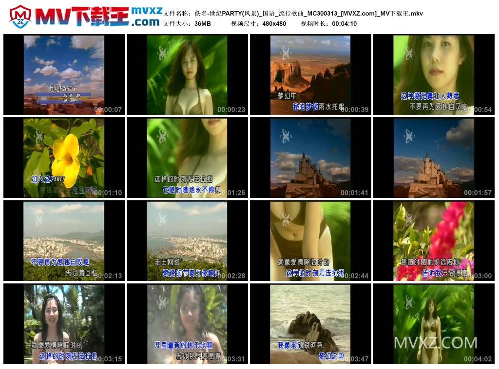 佚名-世纪PARTY(风景)_国语_流行歌曲_MC300313